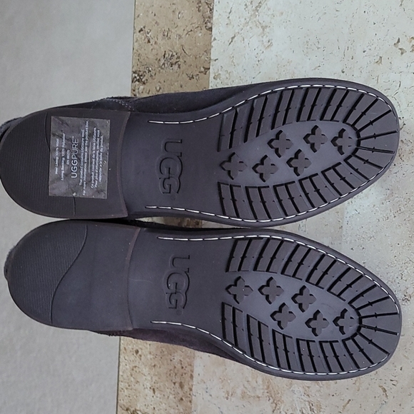 Ugg Men's Lancing Stout distressed suede full grain leather brown boots.… - Picture 5 of 11